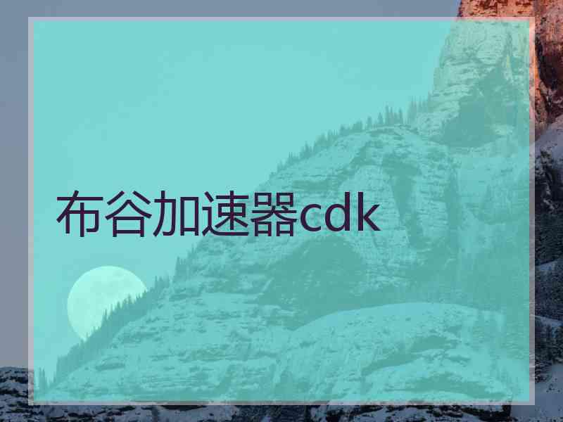 布谷加速器cdk