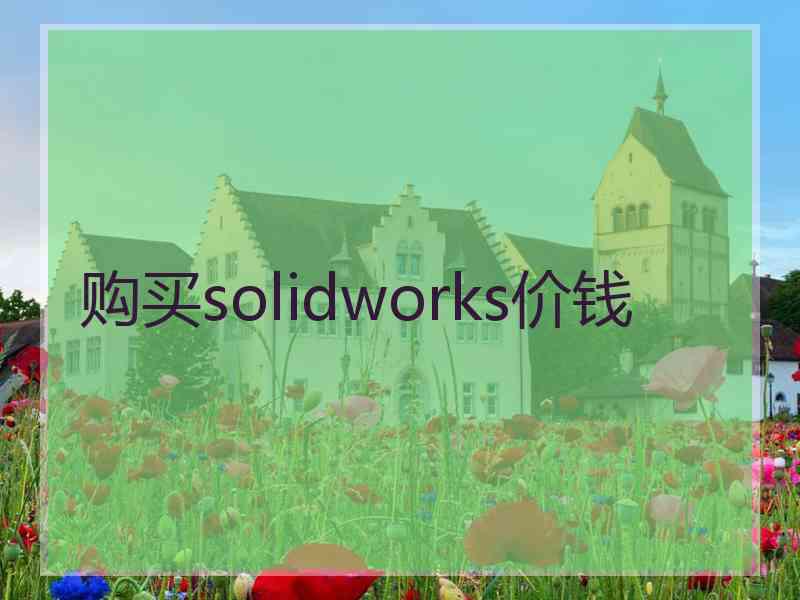 购买solidworks价钱