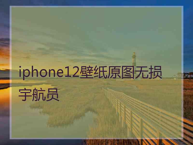 iphone12壁纸原图无损宇航员