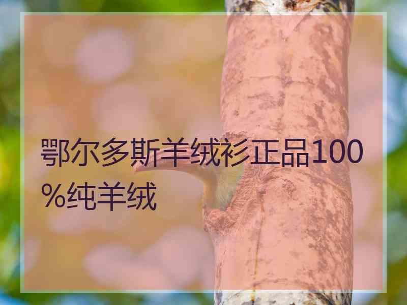 鄂尔多斯羊绒衫正品100%纯羊绒