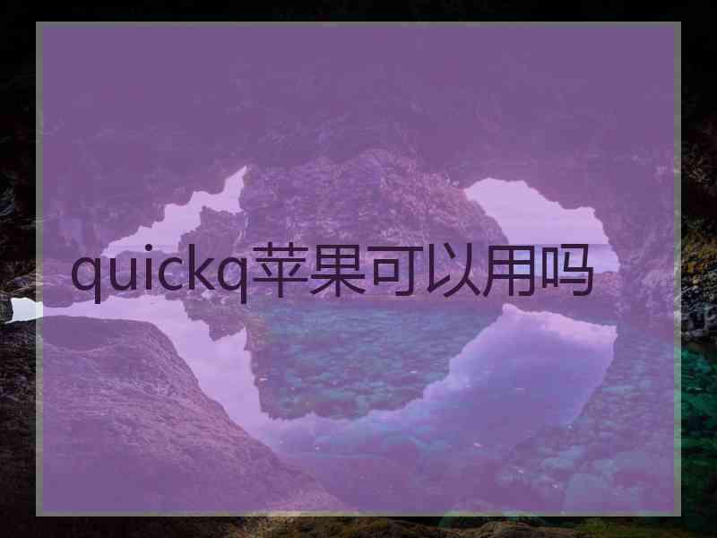 quickq苹果可以用吗