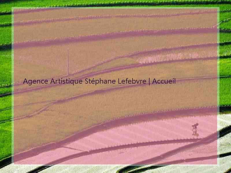 Agence Artistique Stéphane Lefebvre | Accueil