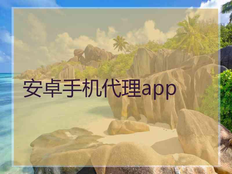 安卓手机代理app