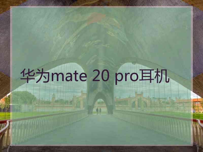 华为mate 20 pro耳机