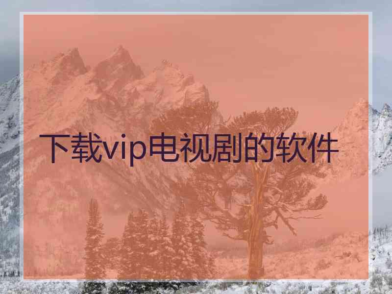 下载vip电视剧的软件