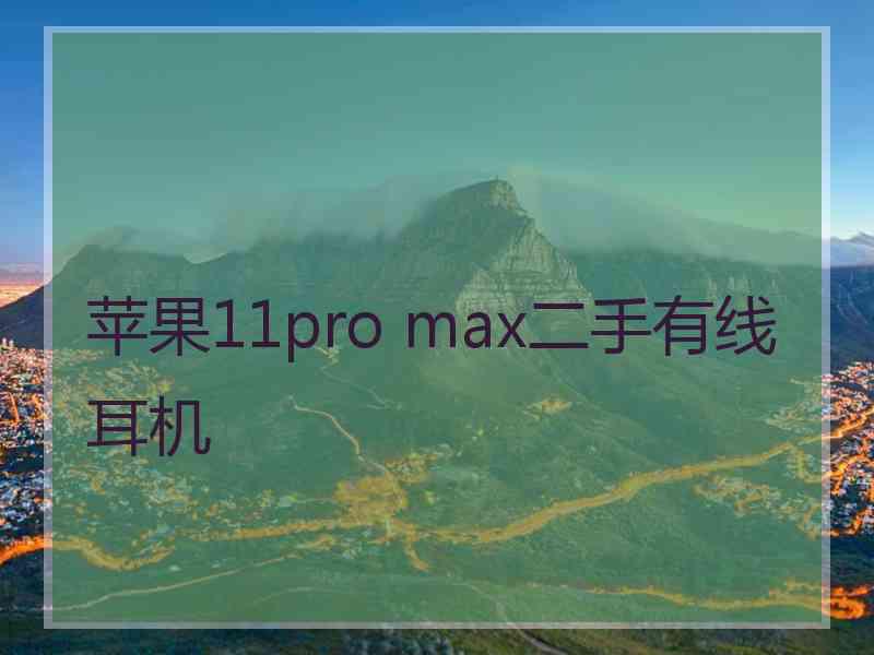 苹果11pro max二手有线耳机