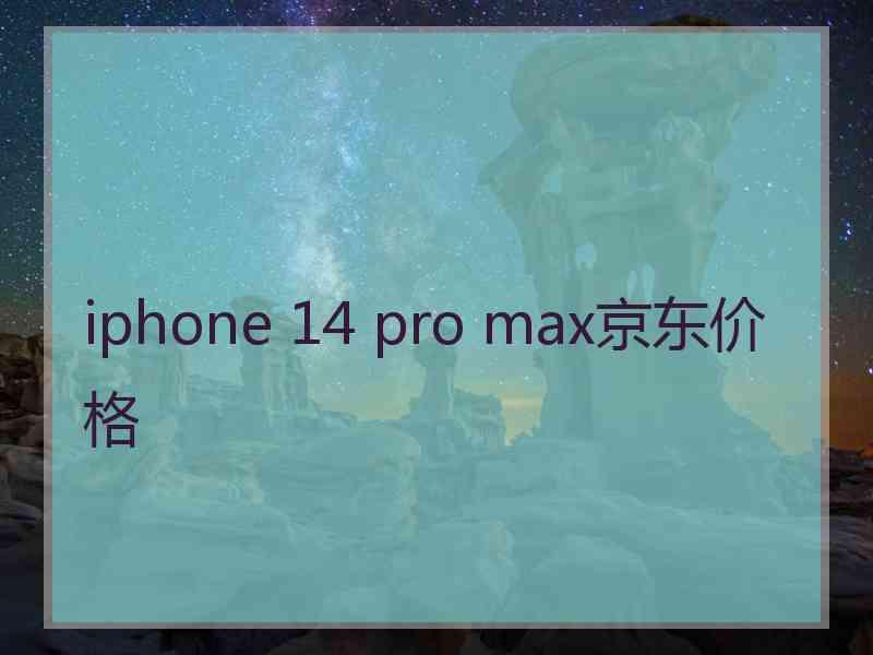 iphone 14 pro max京东价格