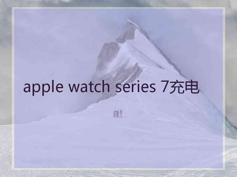 apple watch series 7充电