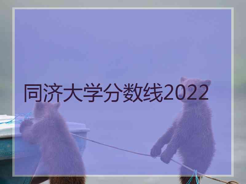 同济大学分数线2022