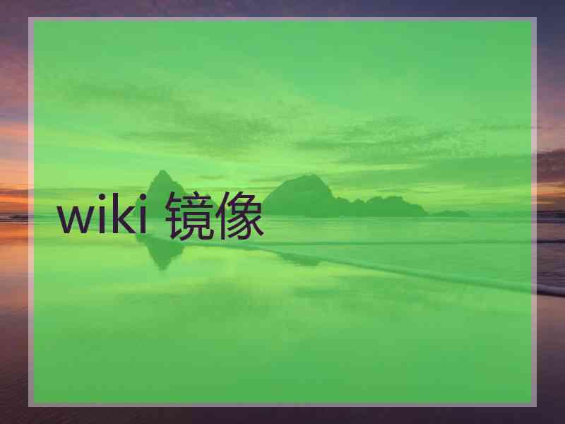 wiki 镜像