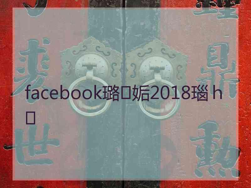 facebook璐㈡姤2018瑙ｈ