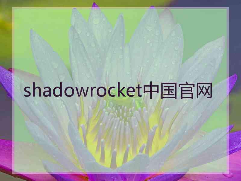 shadowrocket中国官网