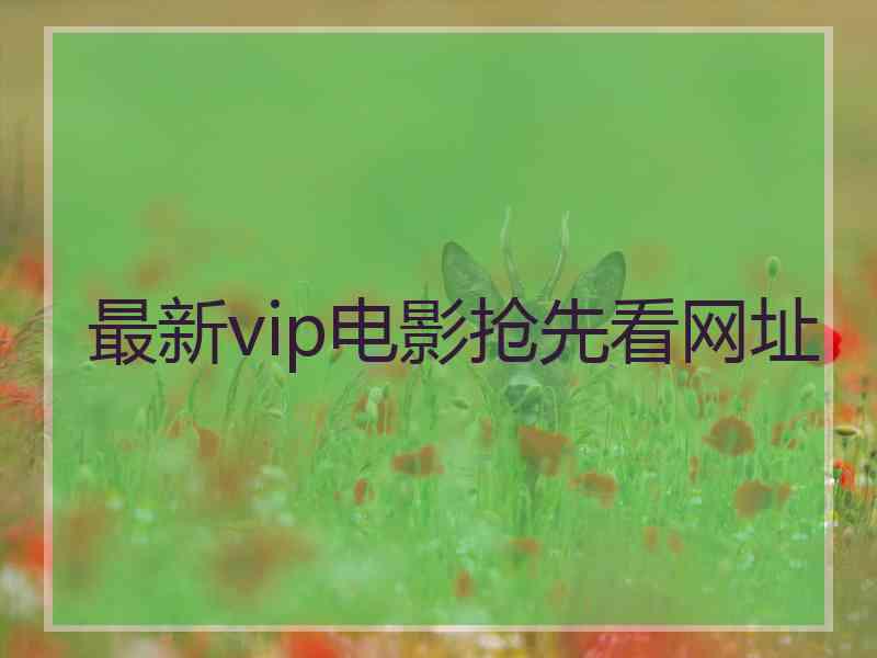 最新vip电影抢先看网址