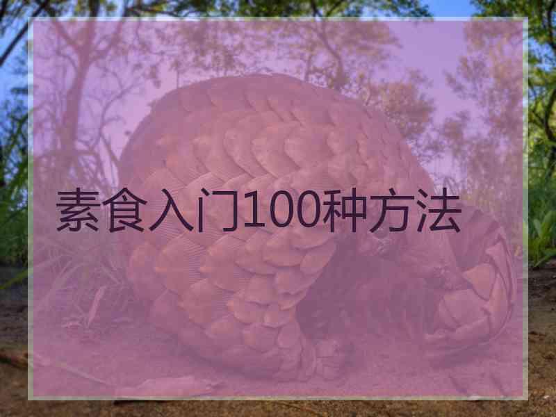 素食入门100种方法