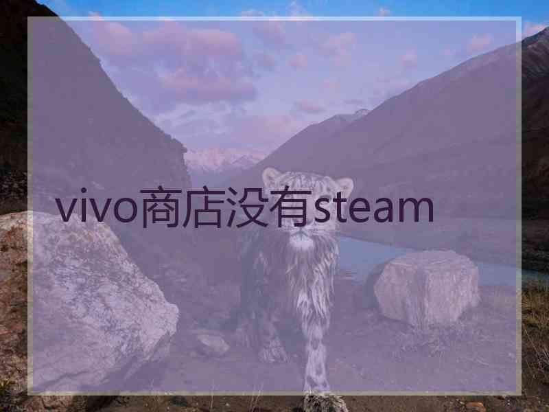 vivo商店没有steam