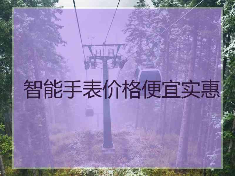 智能手表价格便宜实惠