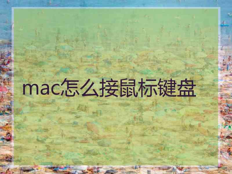 mac怎么接鼠标键盘