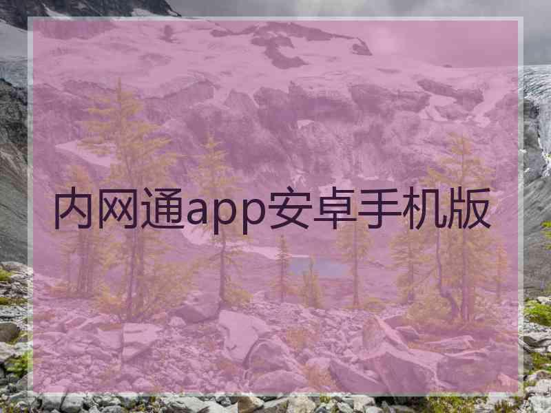 内网通app安卓手机版