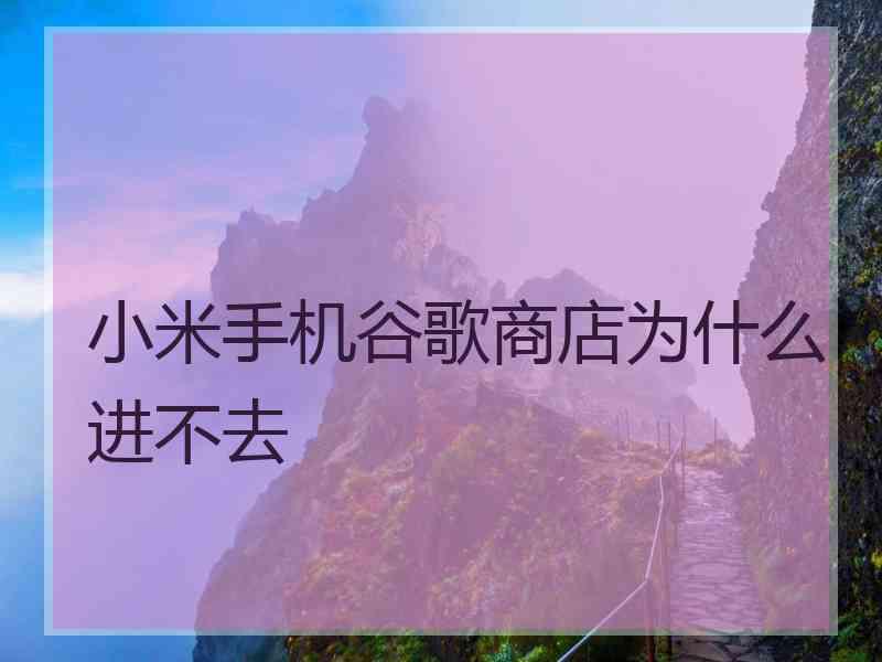 小米手机谷歌商店为什么进不去