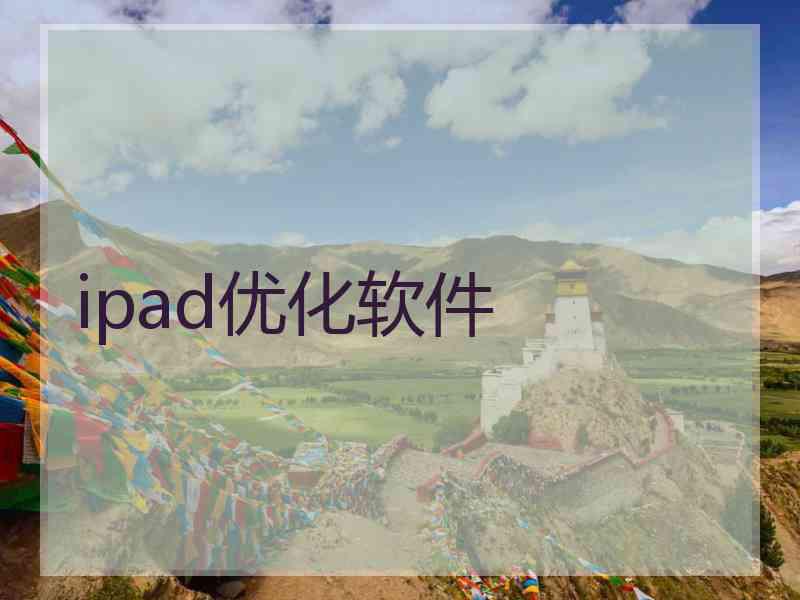 ipad优化软件