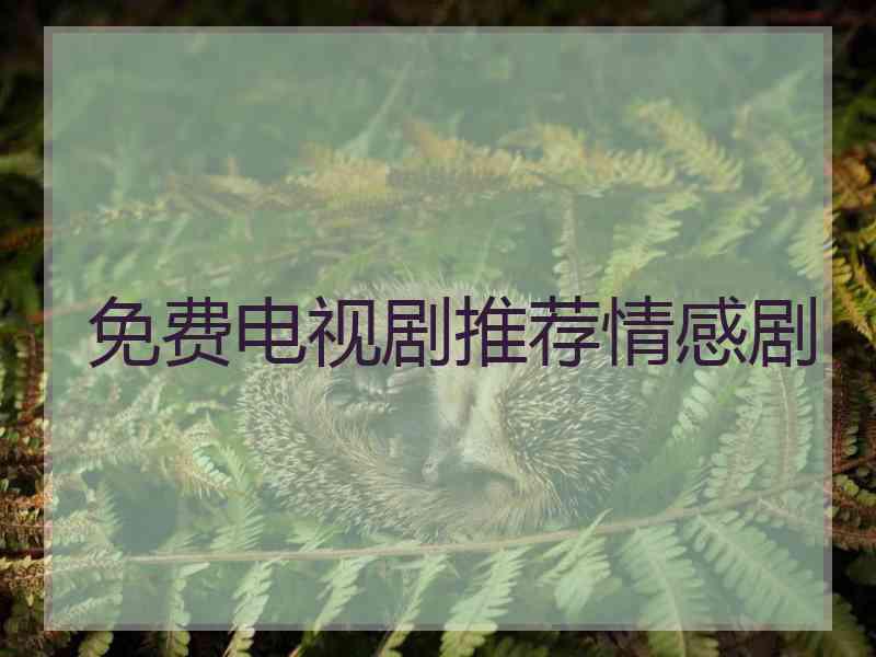 免费电视剧推荐情感剧