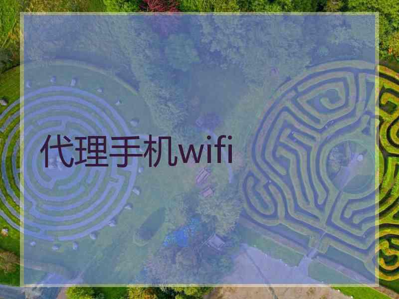 代理手机wifi