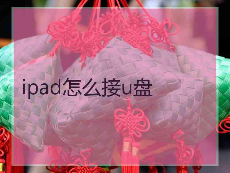 ipad怎么接u盘