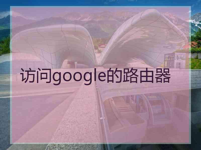 访问google的路由器