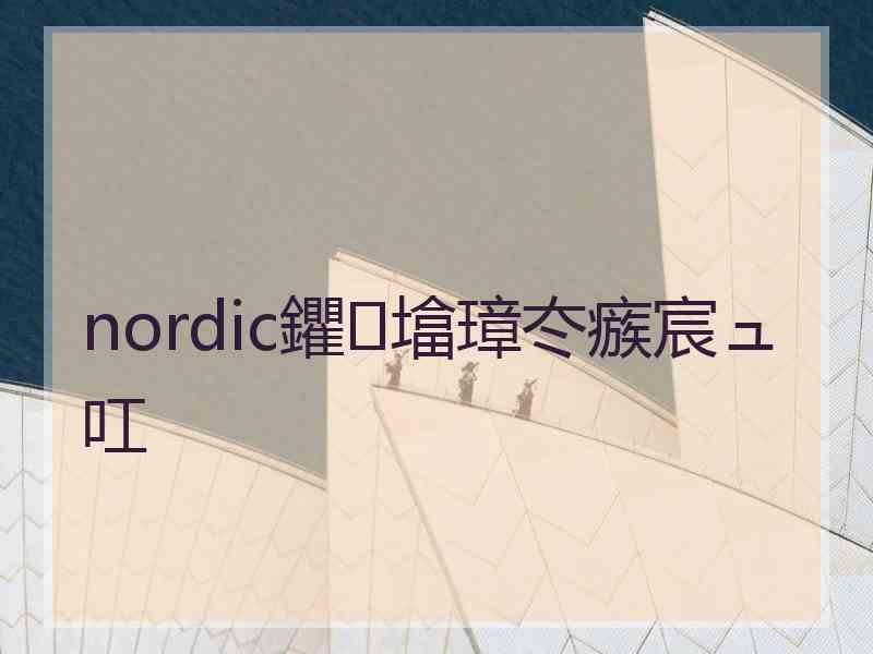 nordic鑺墖璋冭瘯宸ュ叿