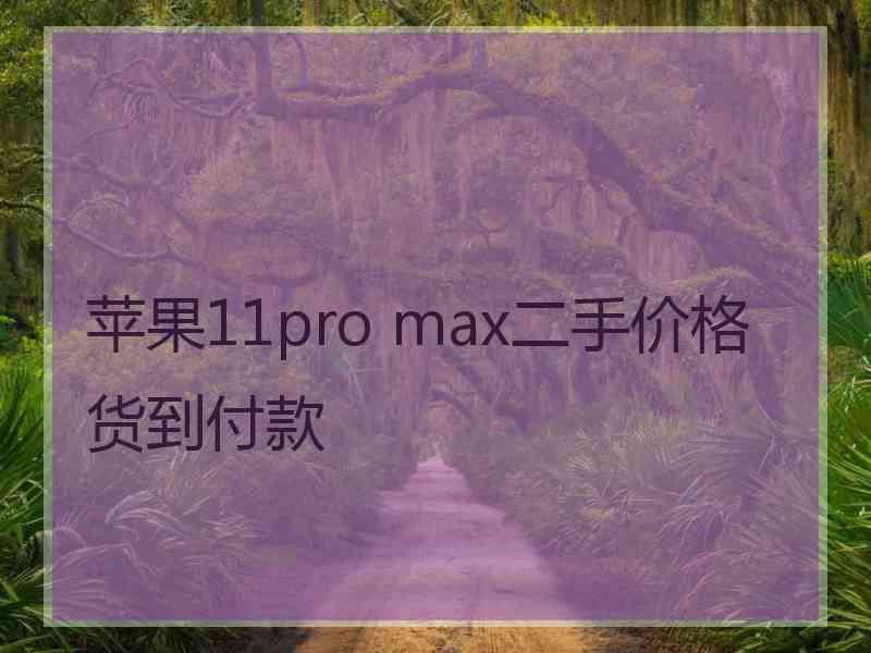 苹果11pro max二手价格货到付款