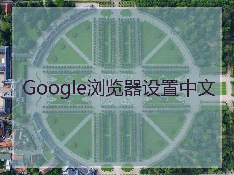 Google浏览器设置中文