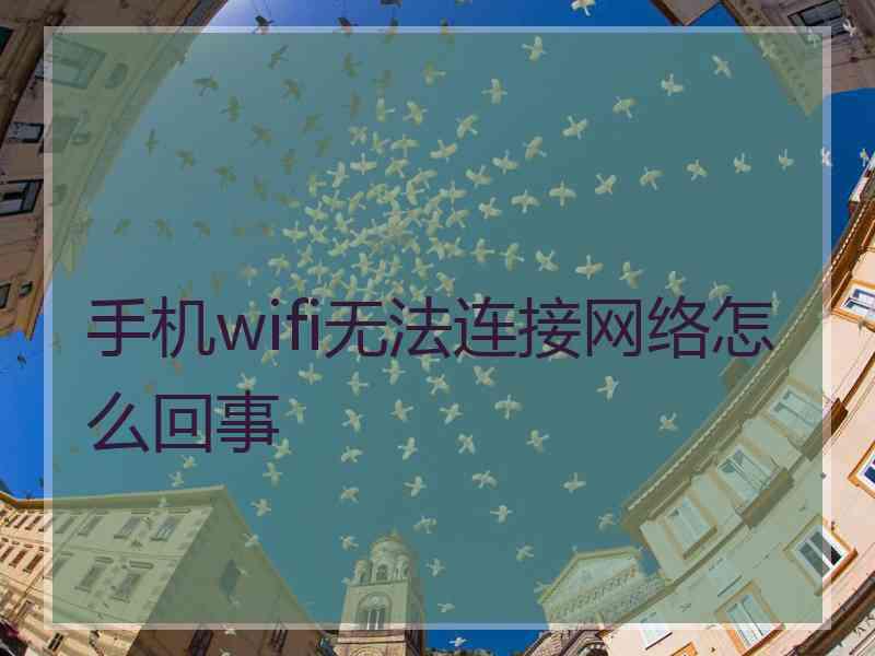 手机wifi无法连接网络怎么回事