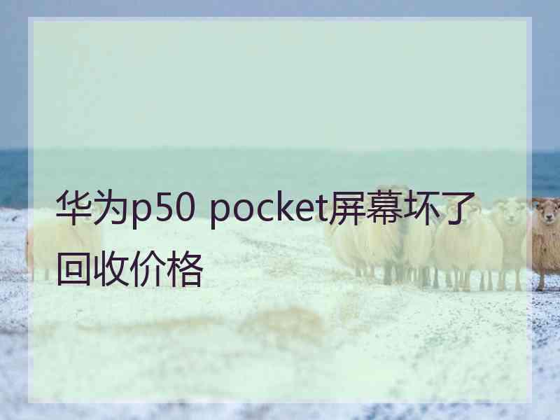 华为p50 pocket屏幕坏了回收价格