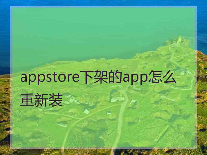 appstore下架的app怎么重新装