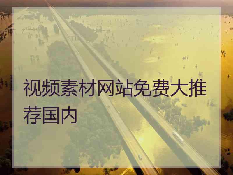 视频素材网站免费大推荐国内