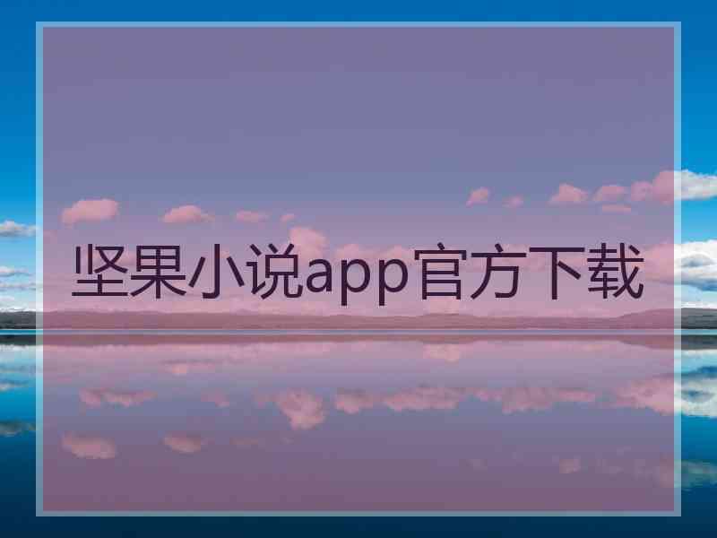 坚果小说app官方下载