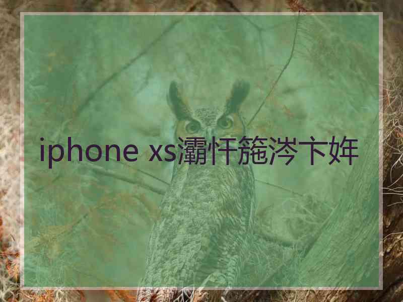 iphone xs灞忓箷涔卞姩