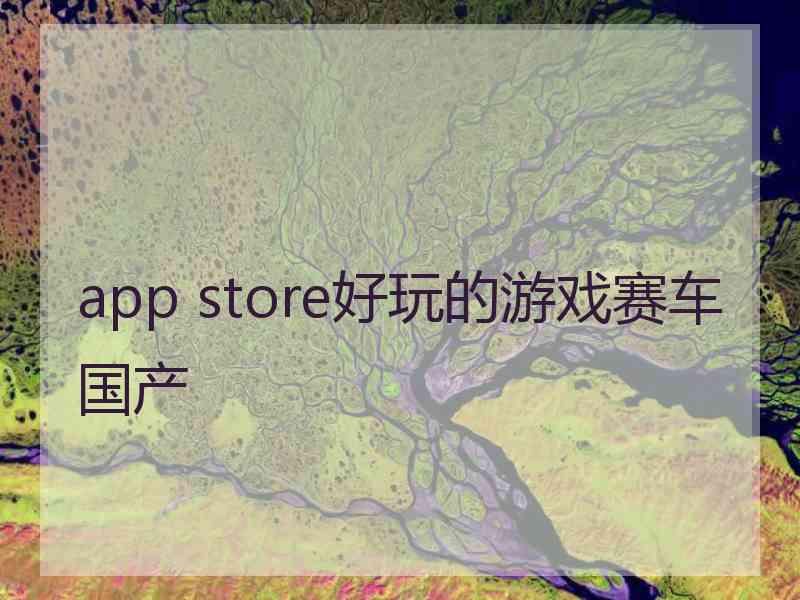 app store好玩的游戏赛车国产