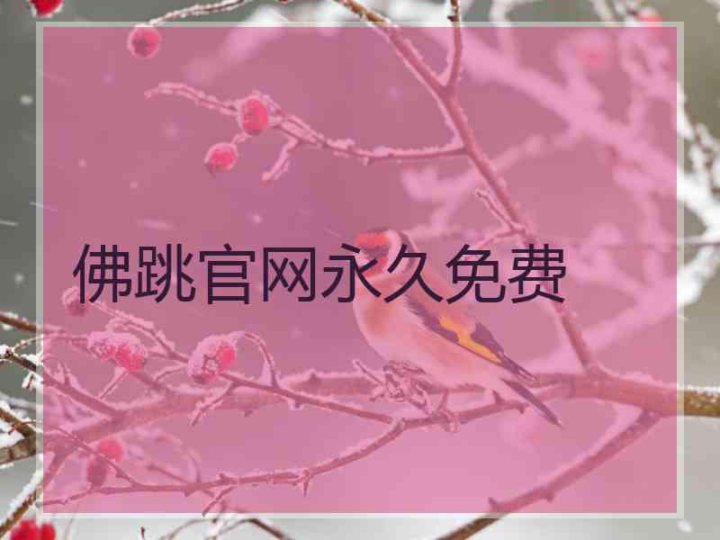 佛跳官网永久免费