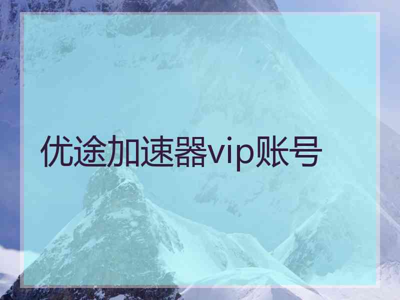 优途加速器vip账号