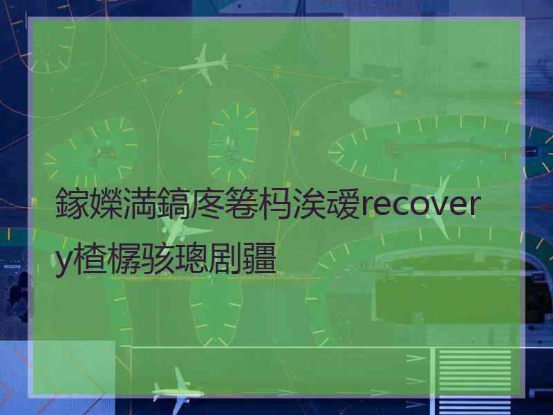 鎵嬫満鎬庝箞杩涘叆recovery楂樼骇璁剧疆