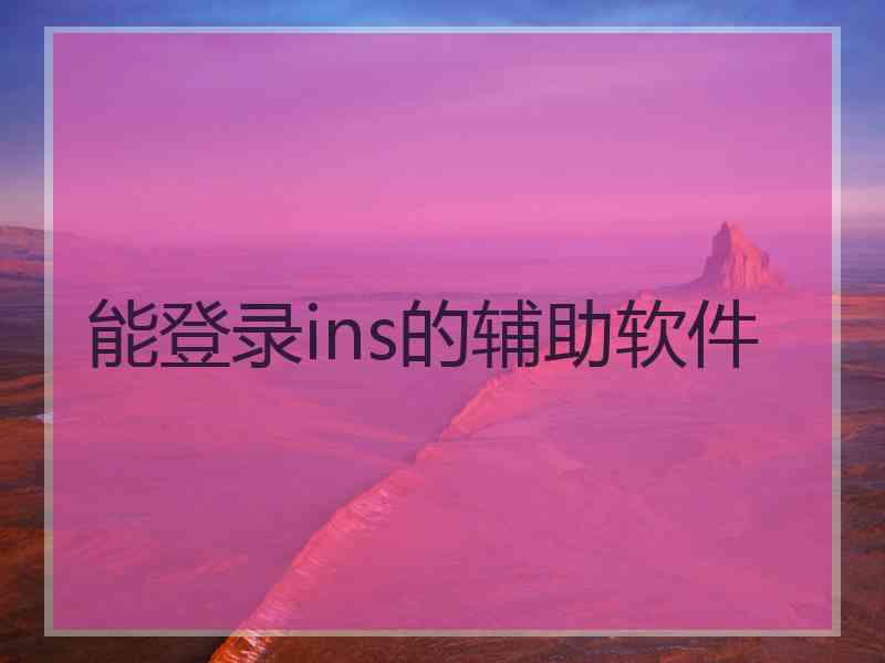 能登录ins的辅助软件