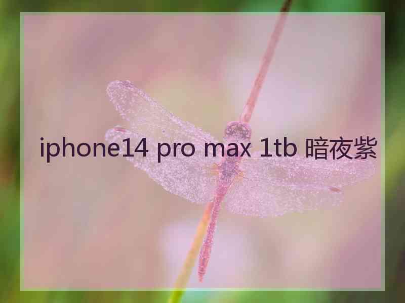 iphone14 pro max 1tb 暗夜紫