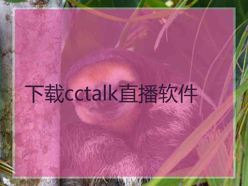 下载cctalk直播软件