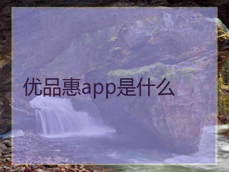 优品惠app是什么