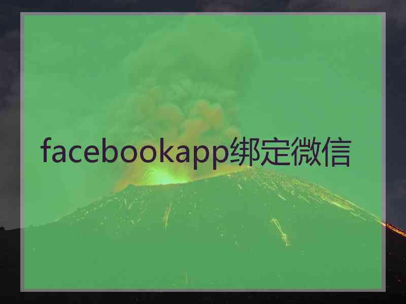 facebookapp绑定微信