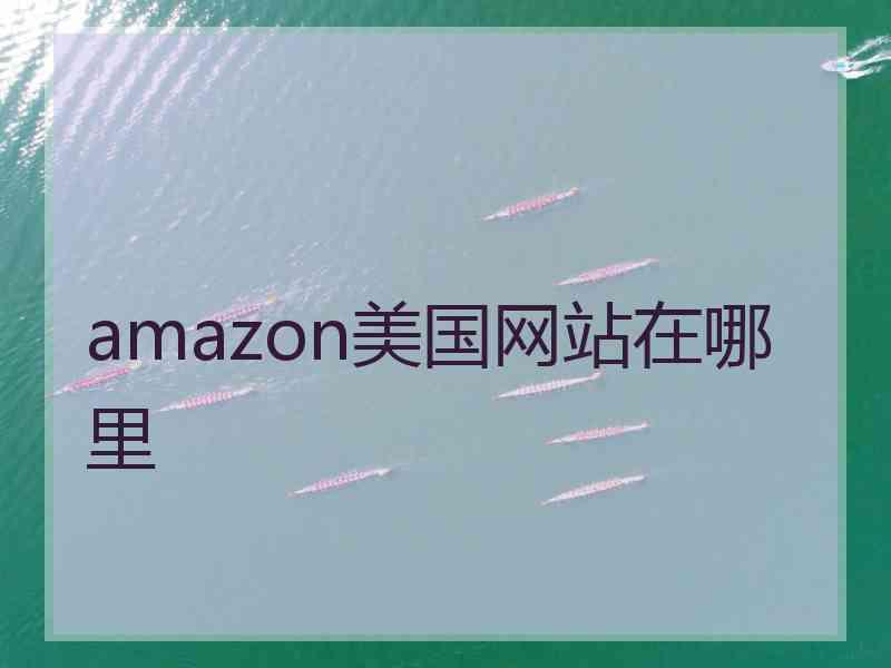 amazon美国网站在哪里