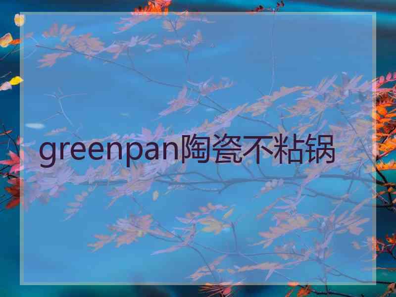 greenpan陶瓷不粘锅