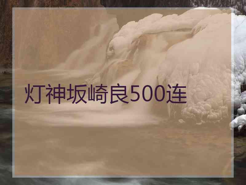 灯神坂崎良500连