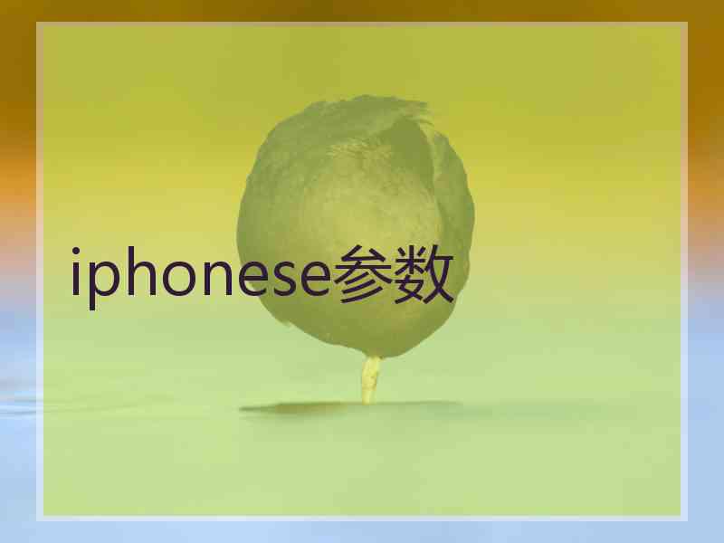 iphonese参数